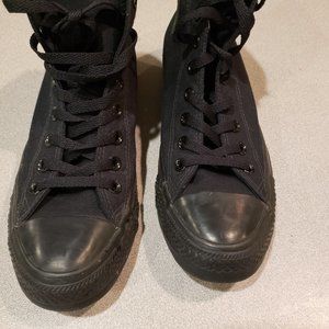 CONVERSE Chuck Taylor Unisex Mens:7 Womens:9 High Top Classic All Star All Black